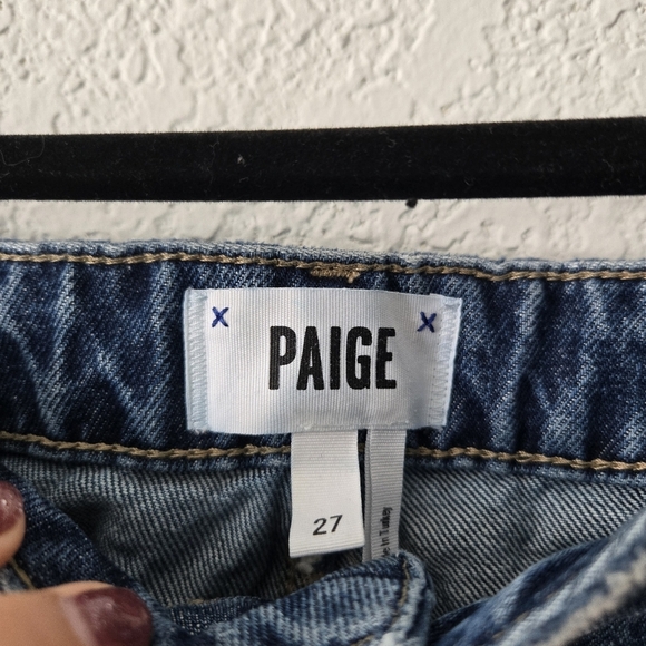 Paige 27 High Rise Cutoff Denim Jean Shorts - Picture 4 of 4
